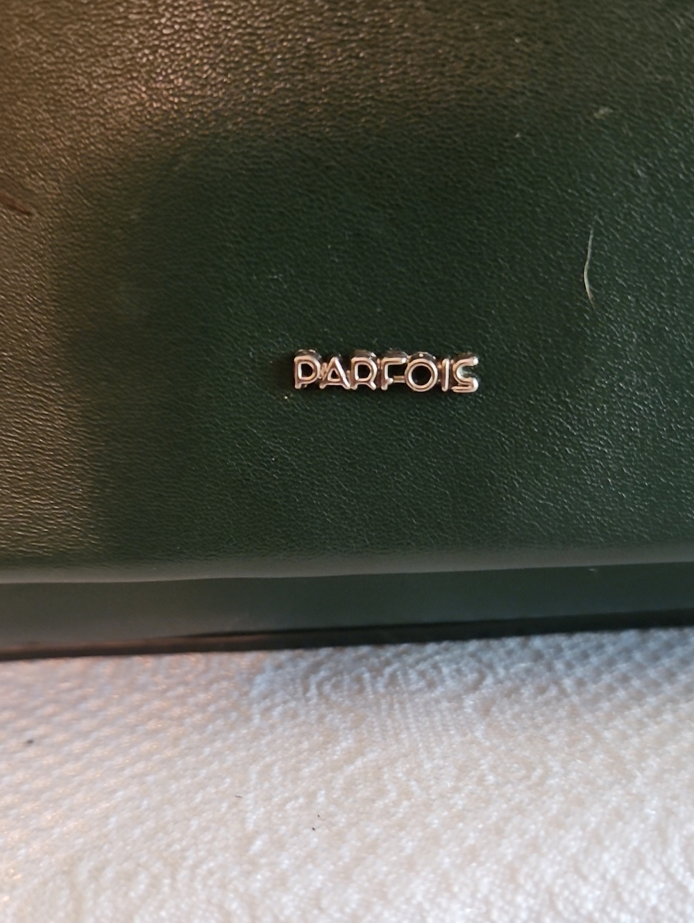 Parfois Crossbody With Braided Strap Dark Green Some Wear